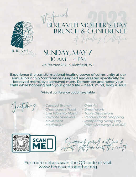 4th Annual Bereaved Mother's Day Brunch & Conference: A Healing Collective Sunday, May 7, 2023 from 10:00 AM to 4:00 PMPicture