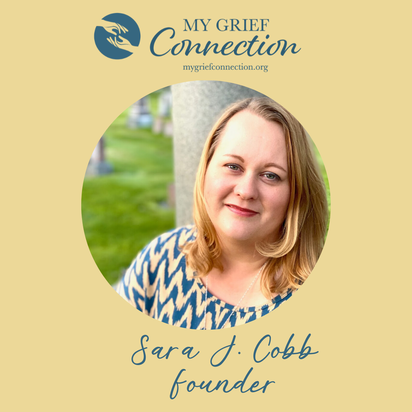 Picture of My Grief Connection founder Sara J. Cobb
