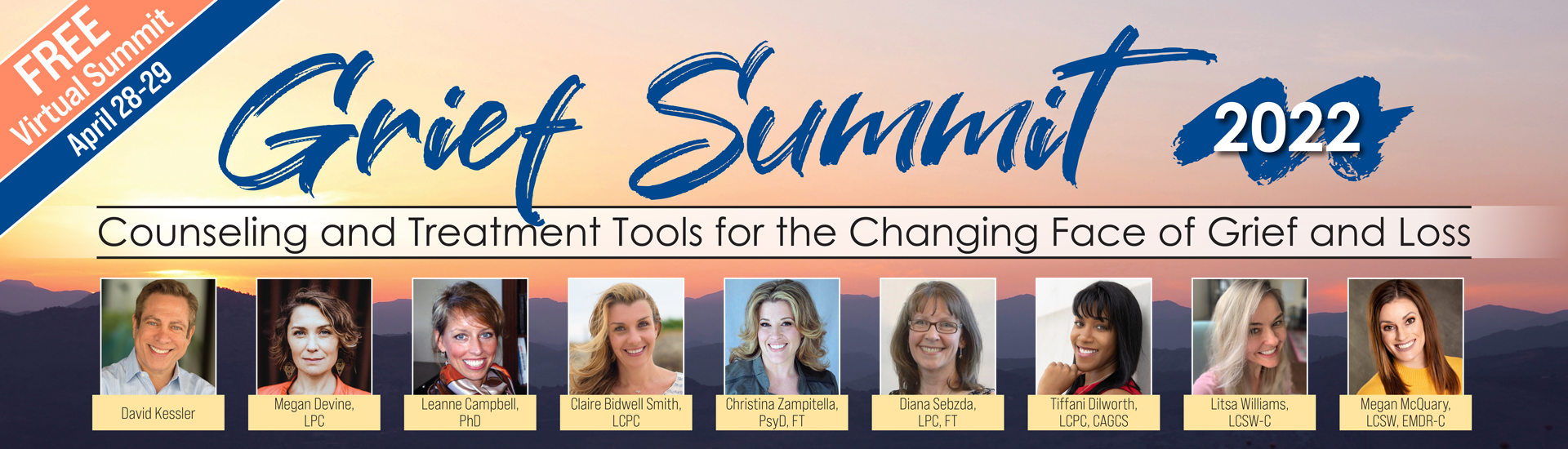 2nd Annual Virtual Grief Summit April 28th & 29th from 9:00 AM - 4:40 PM CDT
