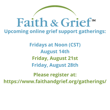 Faith & Grief Online Support Gatherings