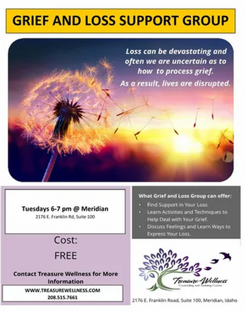 Treasure Wellness Counseling and Training Center Grief & Loss Support Group