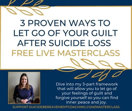3 Proven Ways To Let Go Of Your Guilt After Suicide Loss September 10, 2022 at 11:00 AM PDT / 2:00 EDT / 7:00 PM BST
