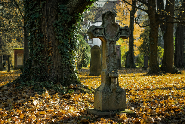 Stock Photo of old tombstone